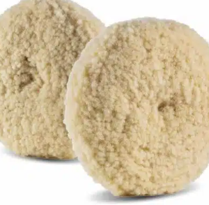 White Twisted 100% Wool Pad Quick Release 8" COD. 35-222-QD