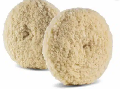 White Twisted 100% Wool Pad Quick Release 8" COD. 35-222-QD