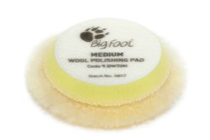 Medium DA wool pads (Yellow) Ø 50/65mm COD. 9.BW70M/4